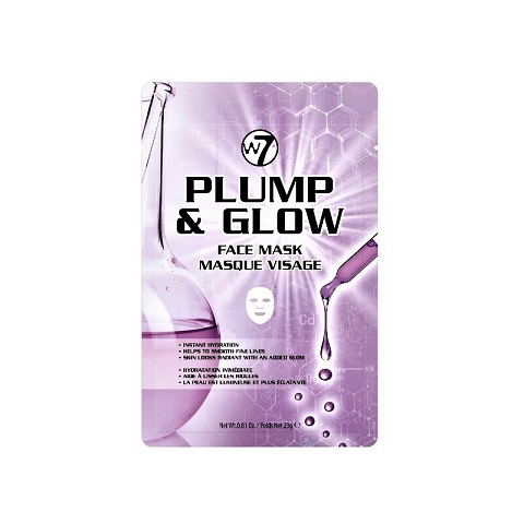 W7 Plump & Glow Face Sheet Mask 23g