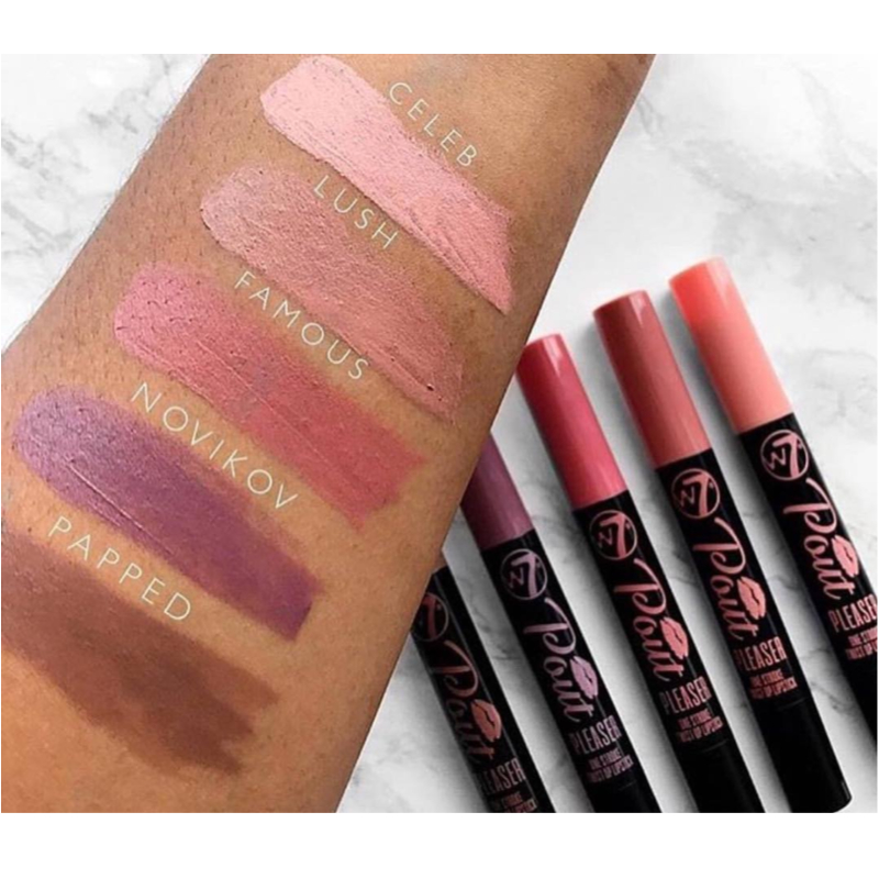 W7 Pout Pleaser One Stroke Twist Up Lipstick - Lush