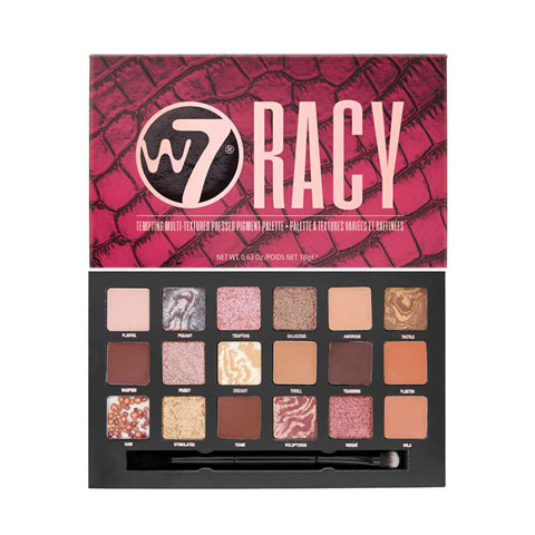 W7 Racy Tempting Multi Textured Pressed Pigment Eyeshadow Palette
