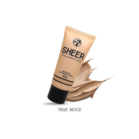 W7 Sheer Long Lasting Finish Foundation 30g - True Beige