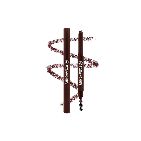 W7 Twist And Shape Brow Pencil With Comb - Dark Brown