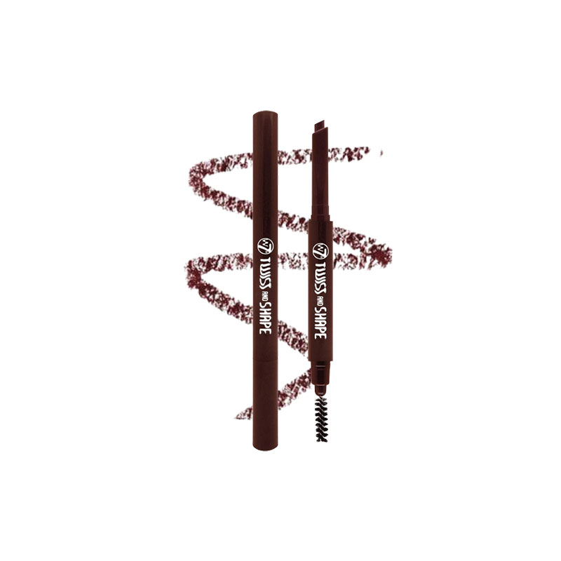 W7 Twist And Shape Brow Pencil With Comb - Dark Brown