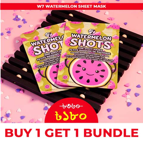 W7 Watermelon Sheet Mask Buy 1 Get 1 Bundle