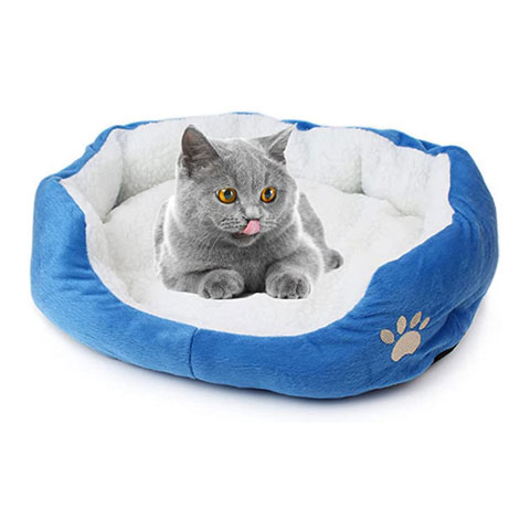 Warm Small Kennel Pet House Cushion Bed for Small Dog & Cat