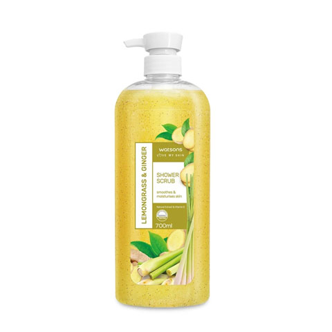 Watsons Lemongrass & Ginger Shower Scrub 700ml