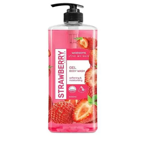 Watsons Softening & Moisturising Gel Body Wash 1000ml - Strawberry