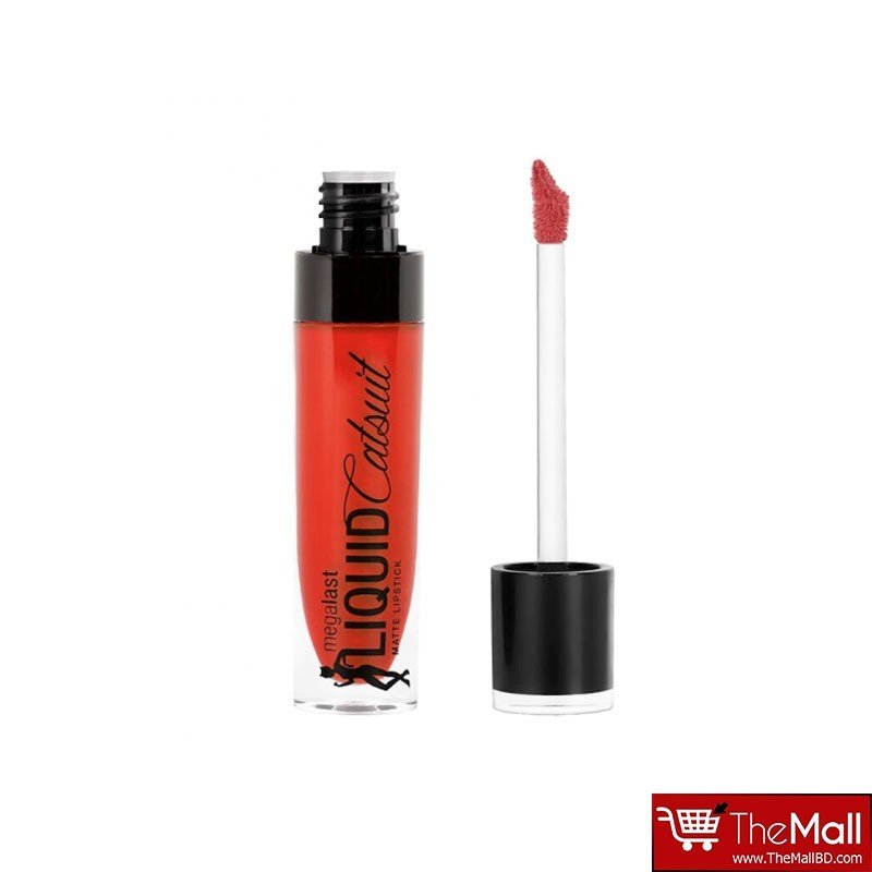 Wet n Wild Megalast Liquid Catsuit Matte Lipstick 6g - 929B Flame Of The Game