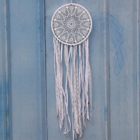 White Lace Dream Catcher