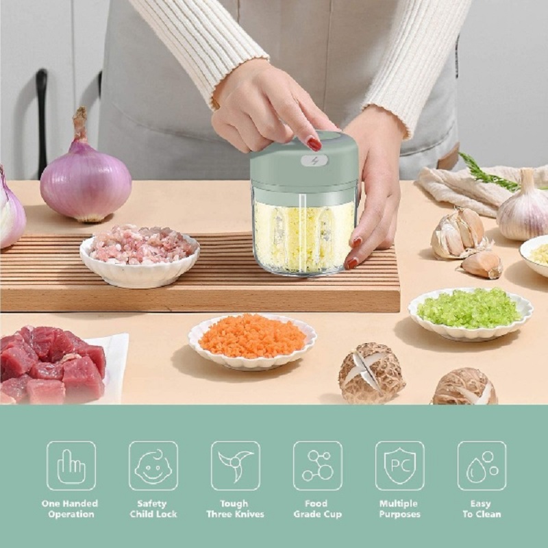 Wireless Portable Electric Food Chopper - Green (1001083)