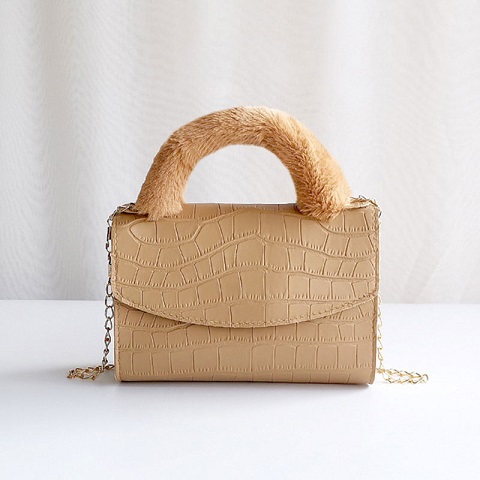 Women's Simple Crocodile Pattern One-Shoulder Chain Bag (301078)