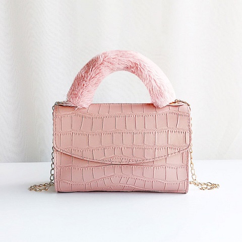 Women's Simple Crocodile Pattern One-Shoulder Chain Bag (301081)