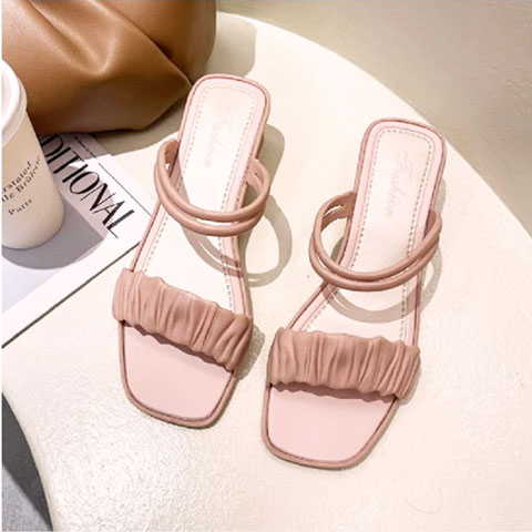 Women's Summer Square Toe Soft Bottom Tide Sandals