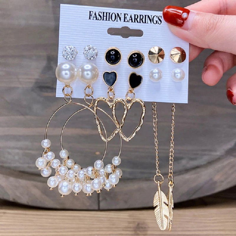 Women's Trendy Earring Set - 6 Pairs (48)