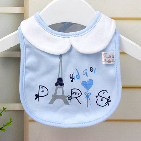 Yi Dai Er Iron Tower Hook & Loop Waterproof Bib - Blue