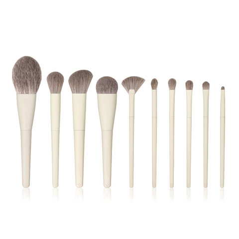 Premium Quality Makeup Brush Set - 10 Pcs